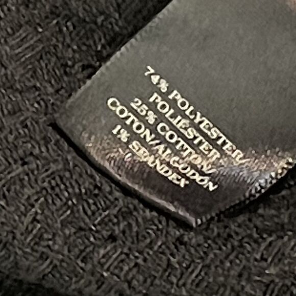 Ann Taylor Gray Textured Crew Neck Long Sleeve Pullover Blouse w/ Zip Back sz L - Picture 8 of 9